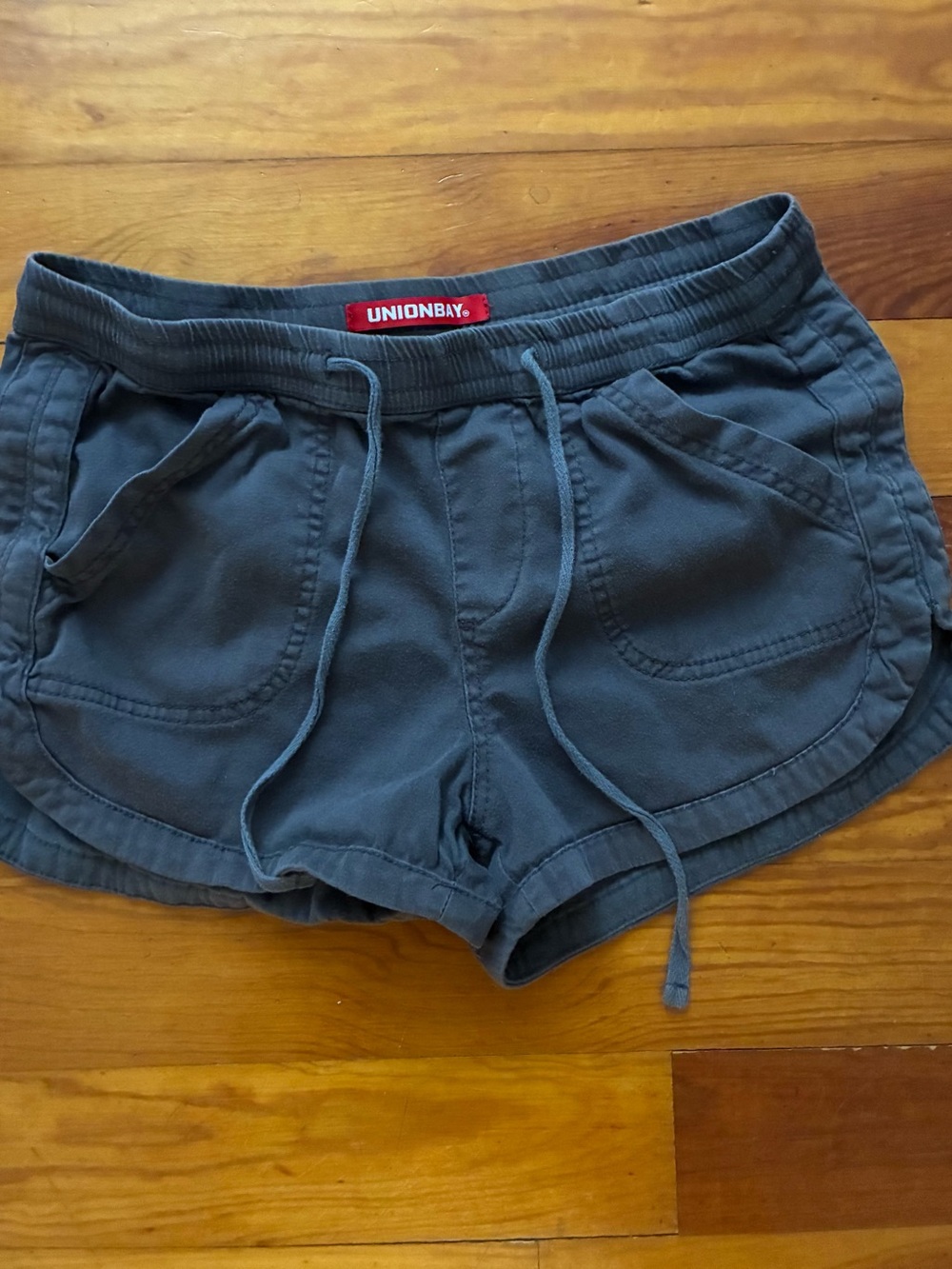 UNIONBAY Women's Charcoal Drawstring Athletic Shorts